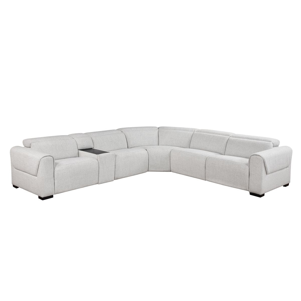 McPherson 6-Piece Modular Power Reclining Sectional with Power Headrests, Charging Ports