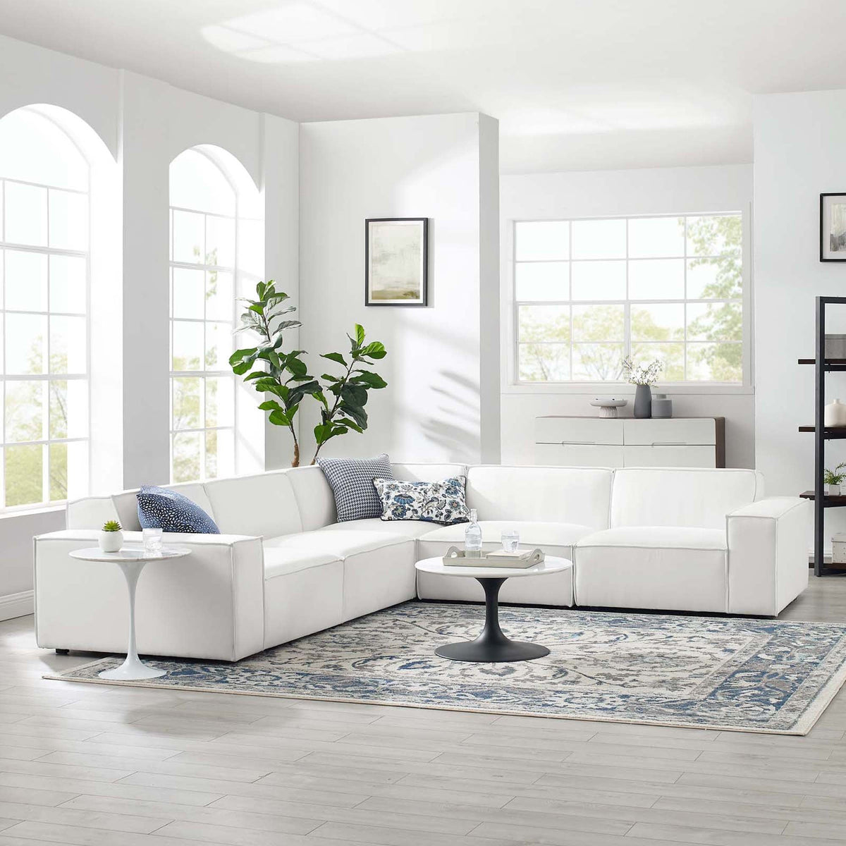 Restore 5-Piece Sectional Sofa - White