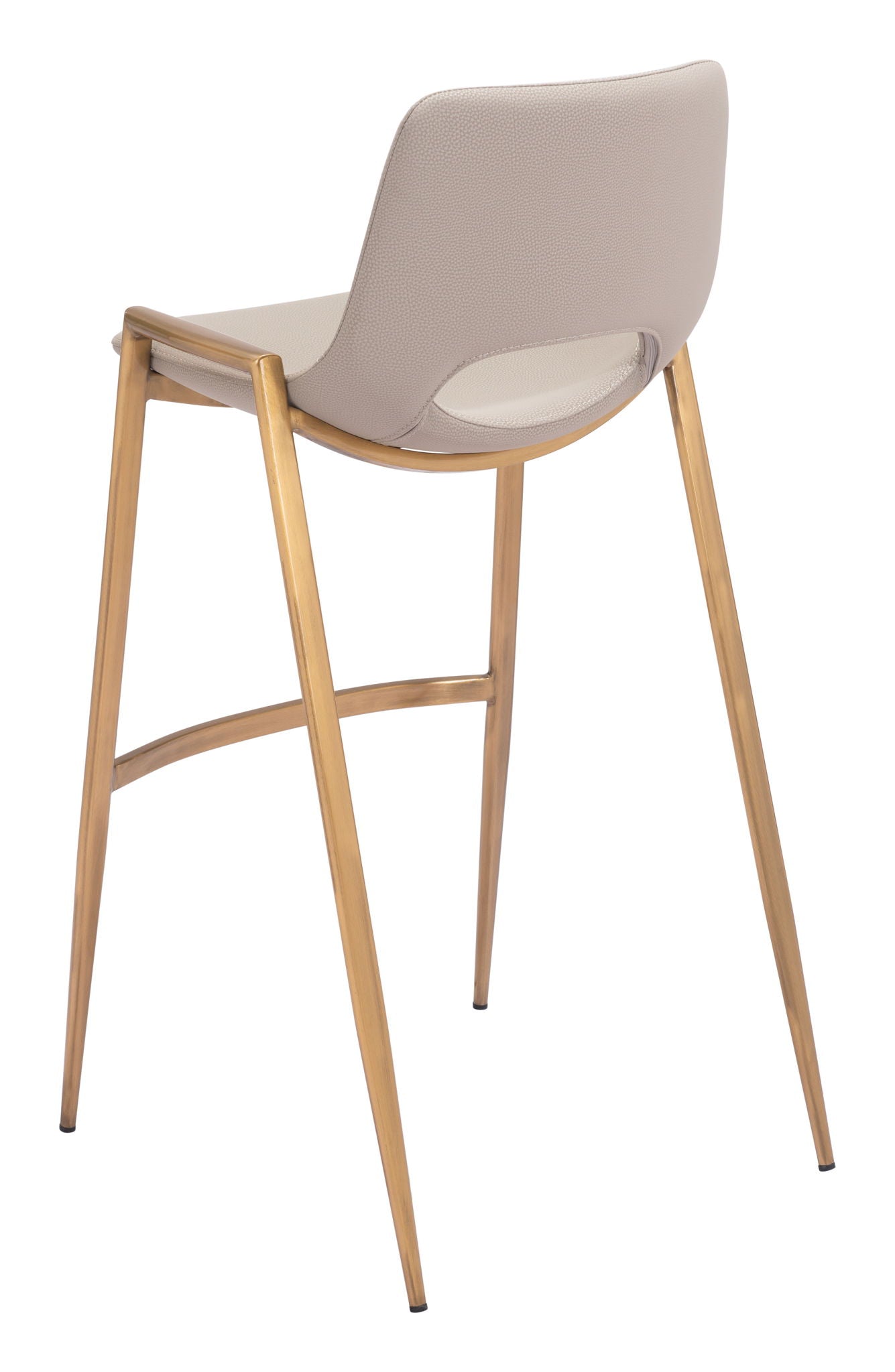 Desi - Barstool Chair With Gold Base (Set of 2)