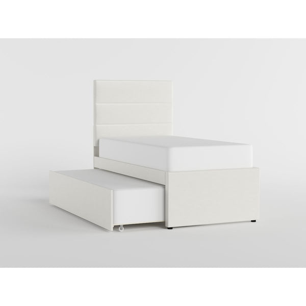 39" White Vinyl Trundle Bed