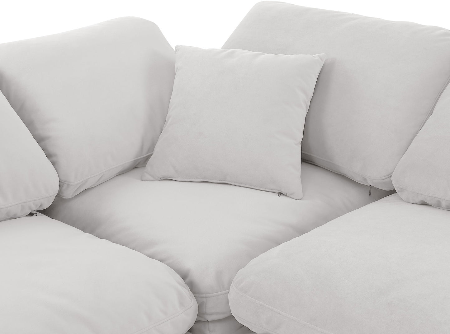 Indulge - Velvet 6 Piece Modular Sectional