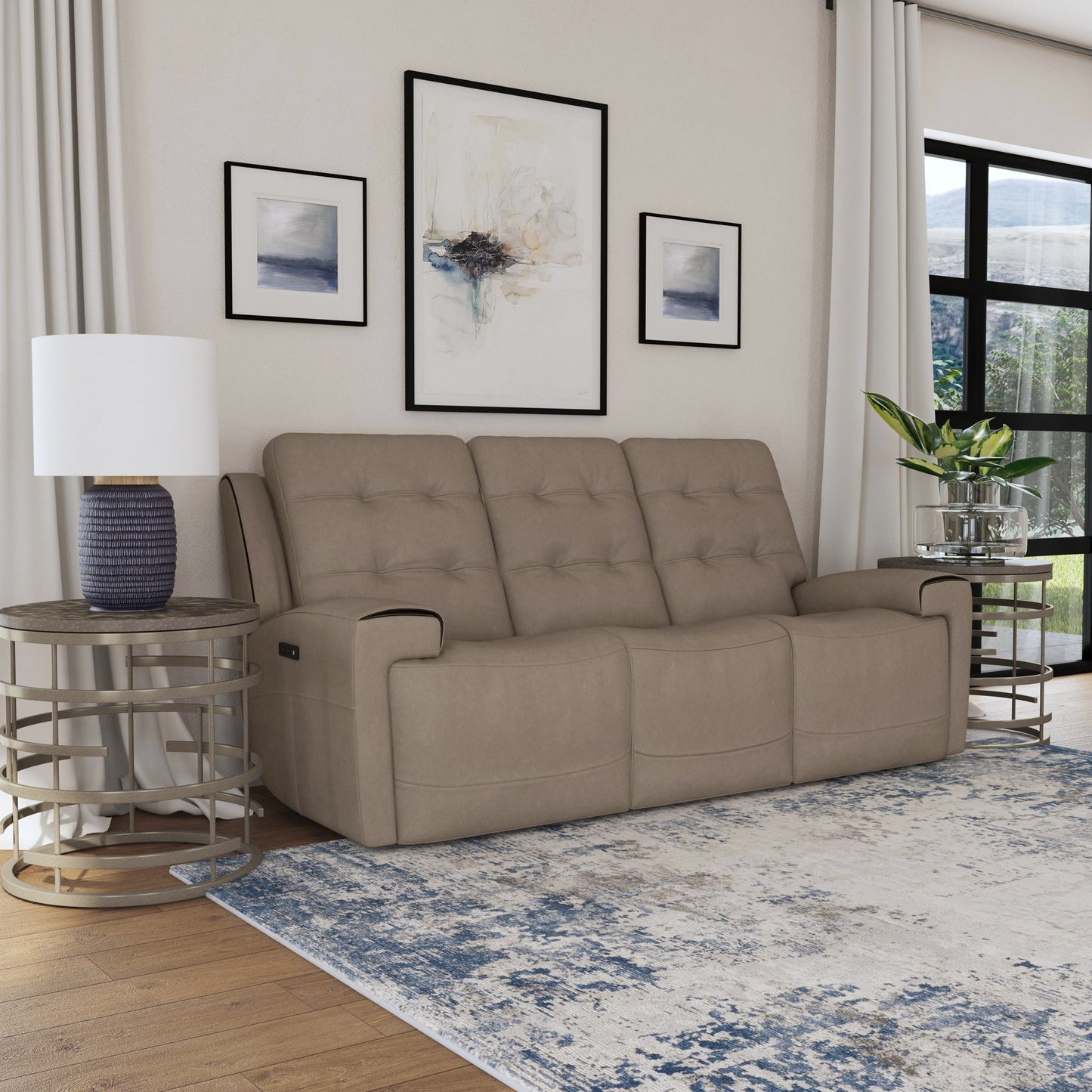 Iris - Power Reclining Sofa With Power Headrests