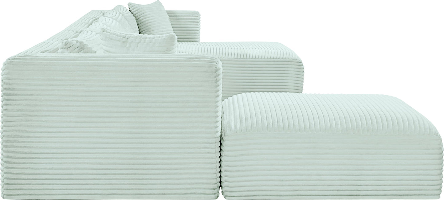 Shaggy - 6 Piece Modular Sectional With Chaise And Ottoman