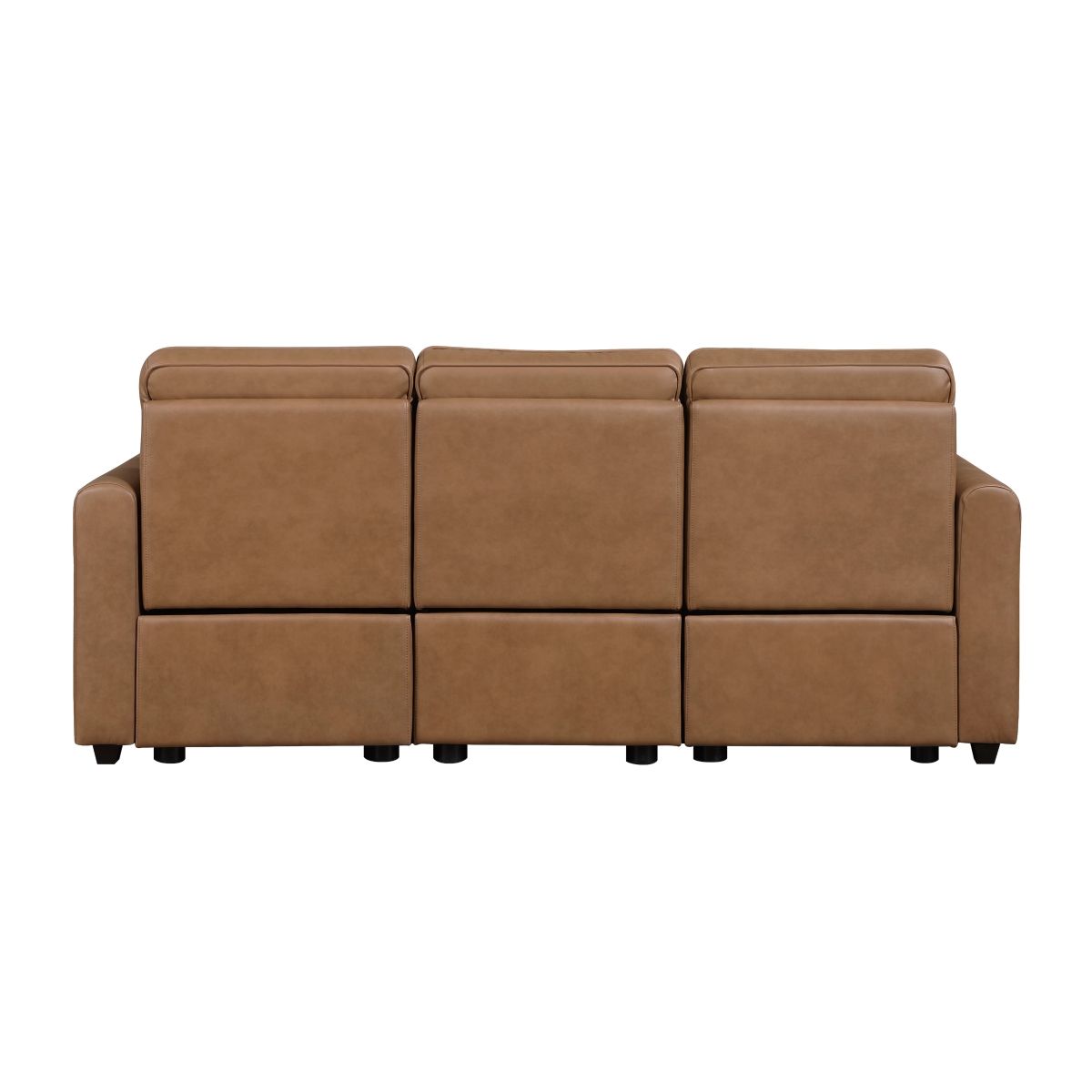 Equinox Power Double Reclining Sofa with Rounded Track Arms