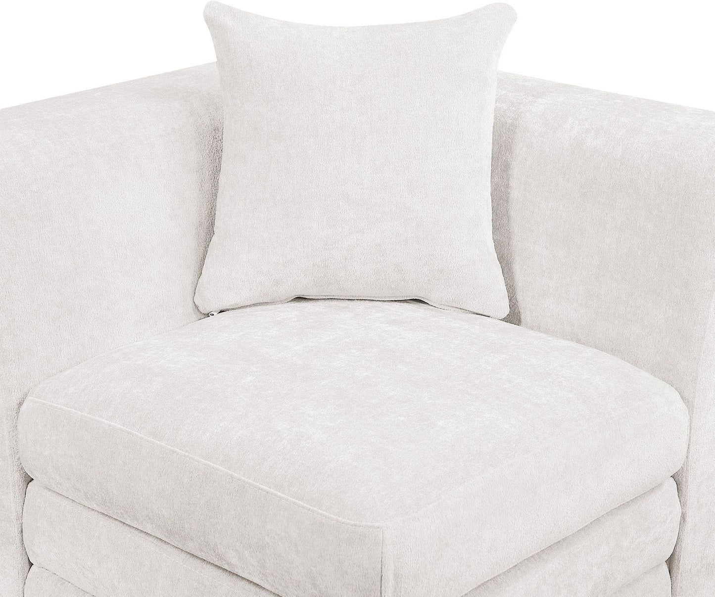 Stellar - Chenille Fabric Upholstered Modular Armless Chair
