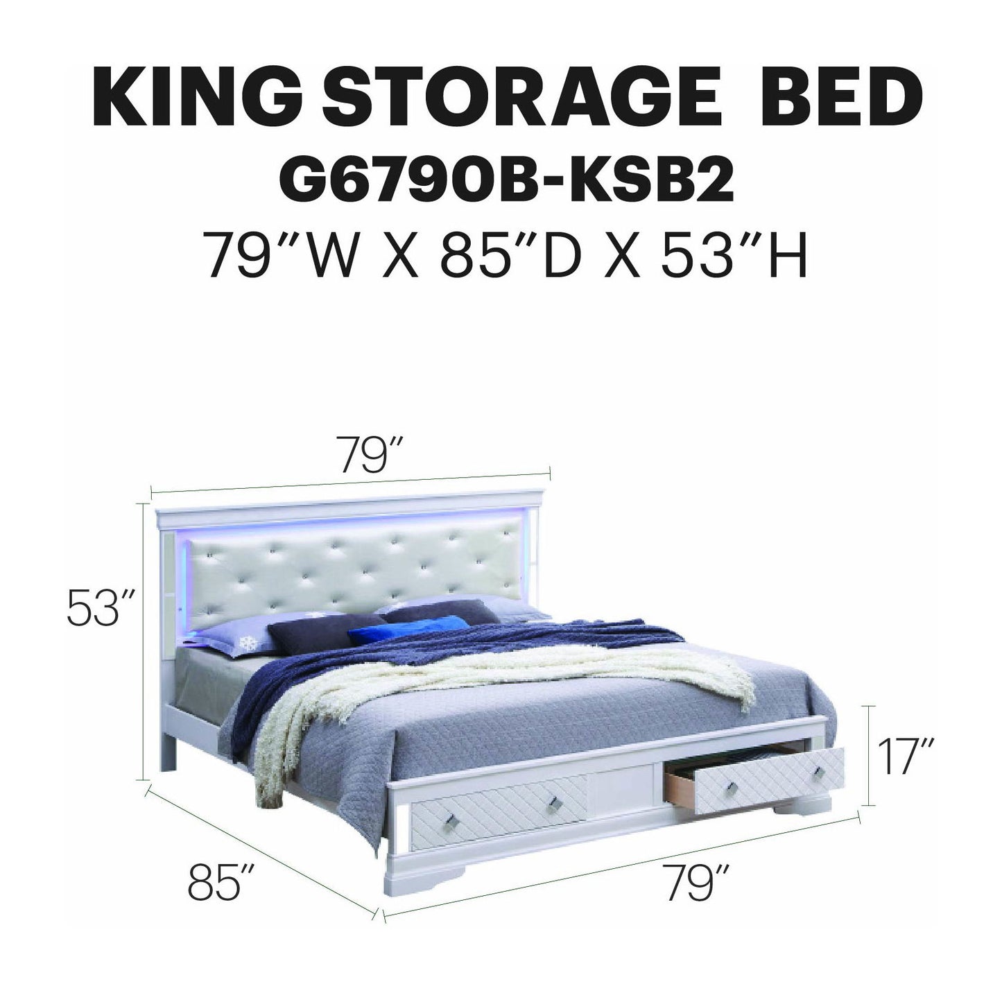 Glory Furniture - Verona - Storage Bed