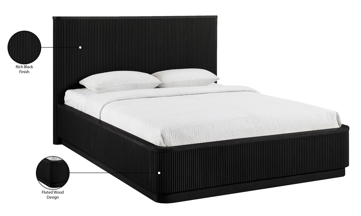 Astrid - Solid Wood And Oak Veneer Bed (3 Boxes)