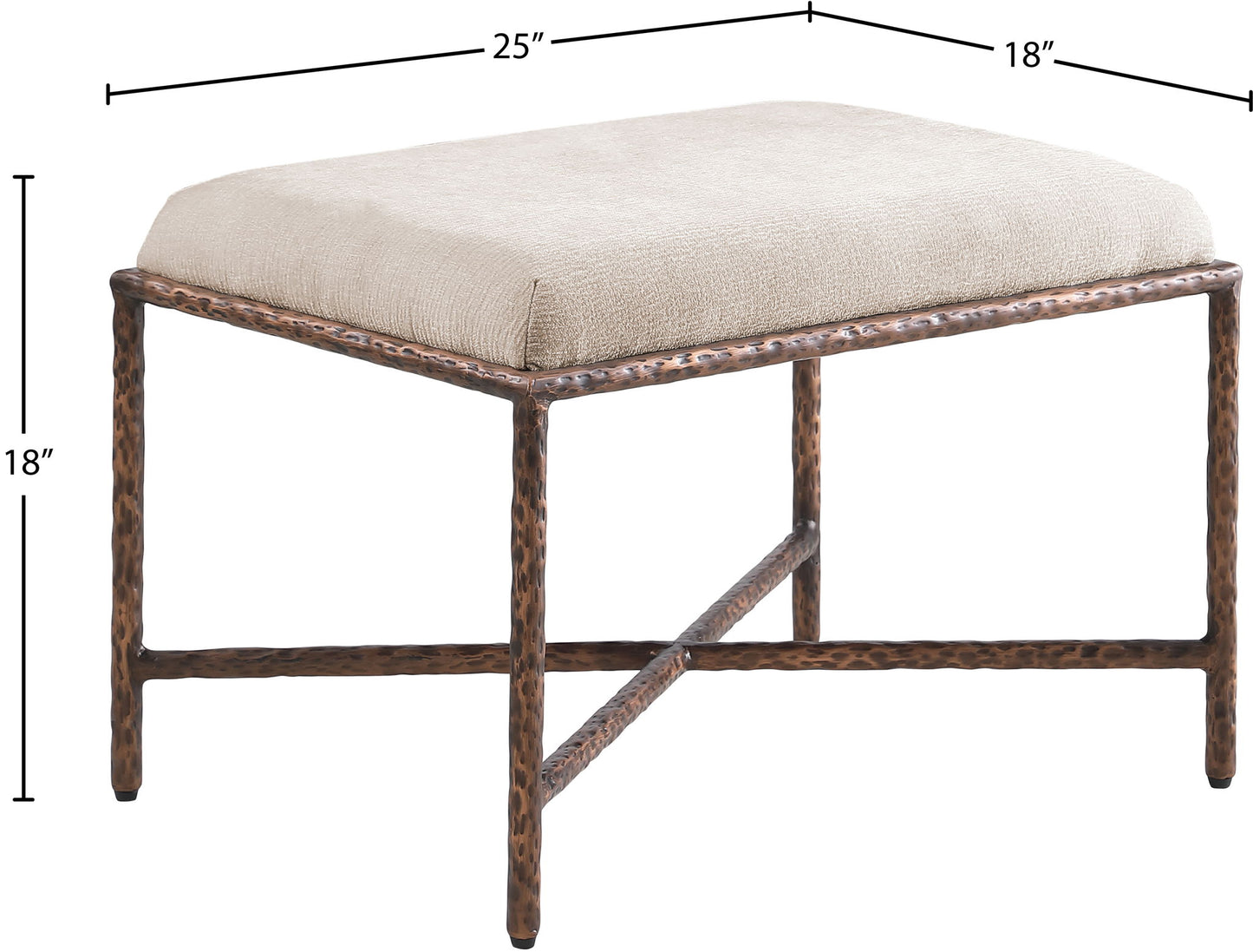 Valley - Bench With Bronze Frame