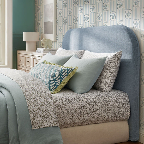 Keynote Full Size Upholstered Fabric Headboard - Sky