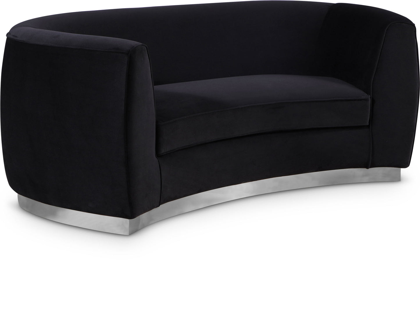 Julian - Loveseat with Chrome Base