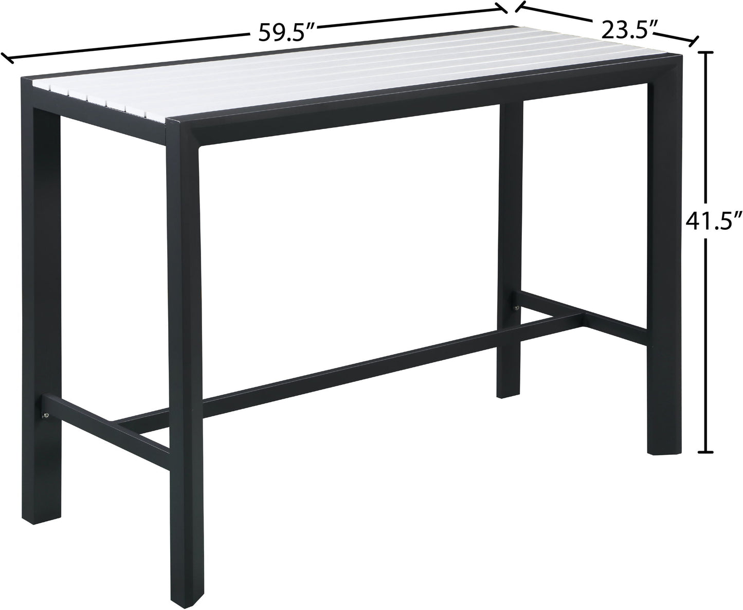 Nizuc - Outdoor Patio Rectangle Bar Table