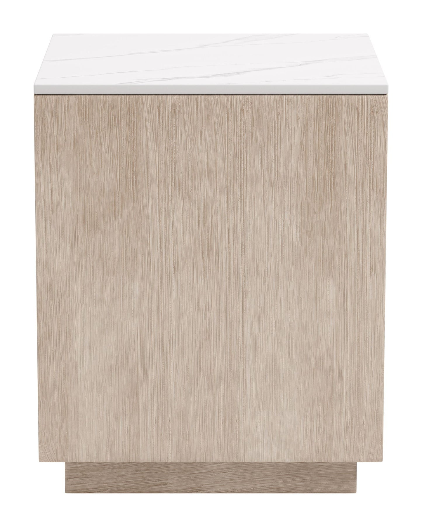 Tidecrest - Side Table - White / Light Brown