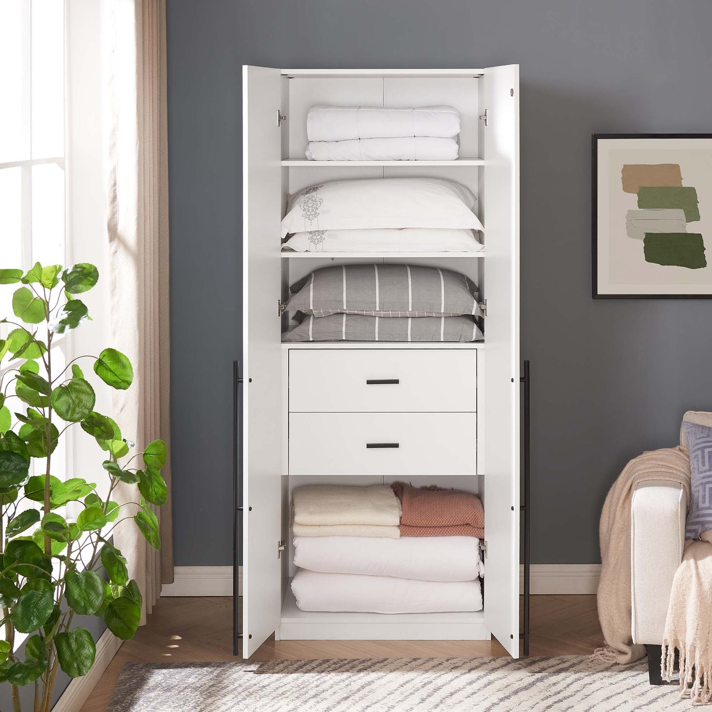 Manhattan Lee - Wooden Wardrobe Closet