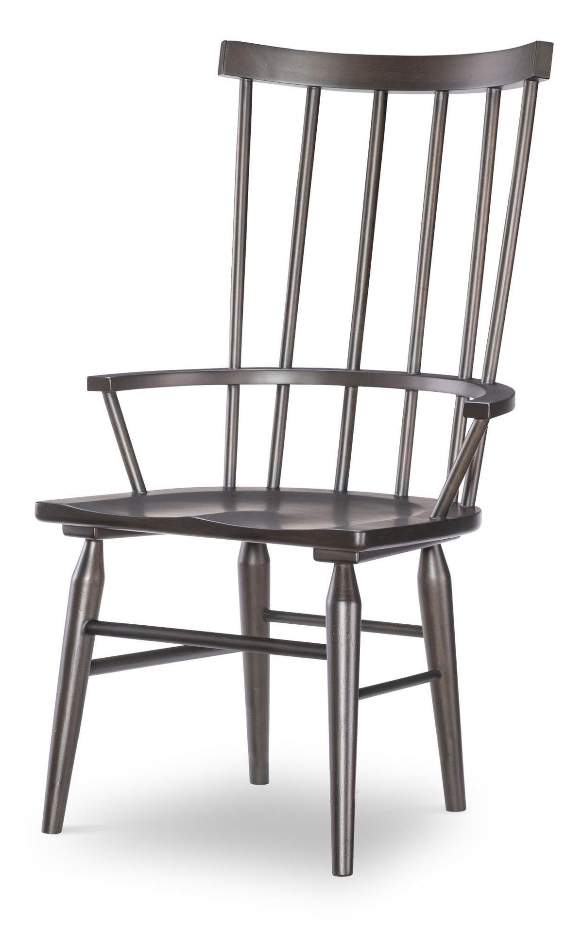 Fenmore - Spindle Arm Chair (Set of 2) - Mocha And Distressed Cherry