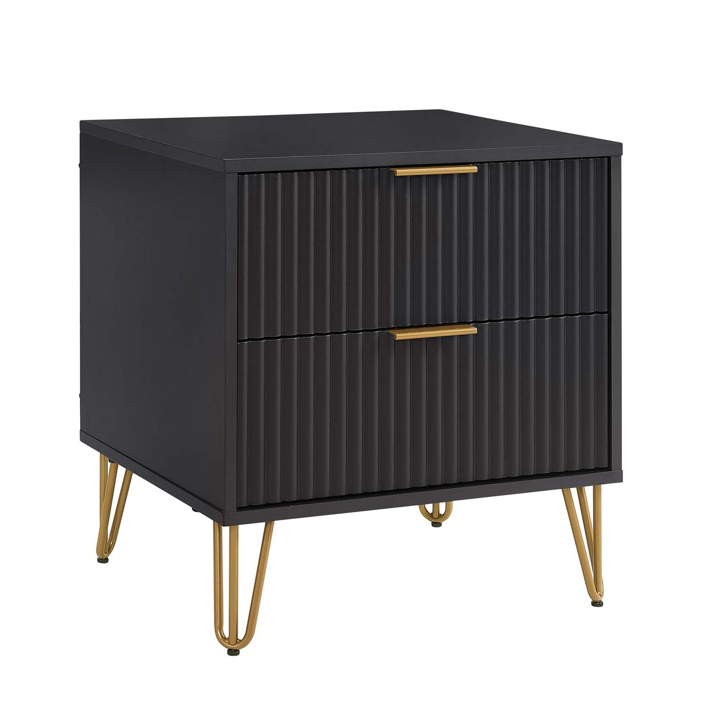 Manhattan Dumbo - Fluted 2-Drawer Nightstand