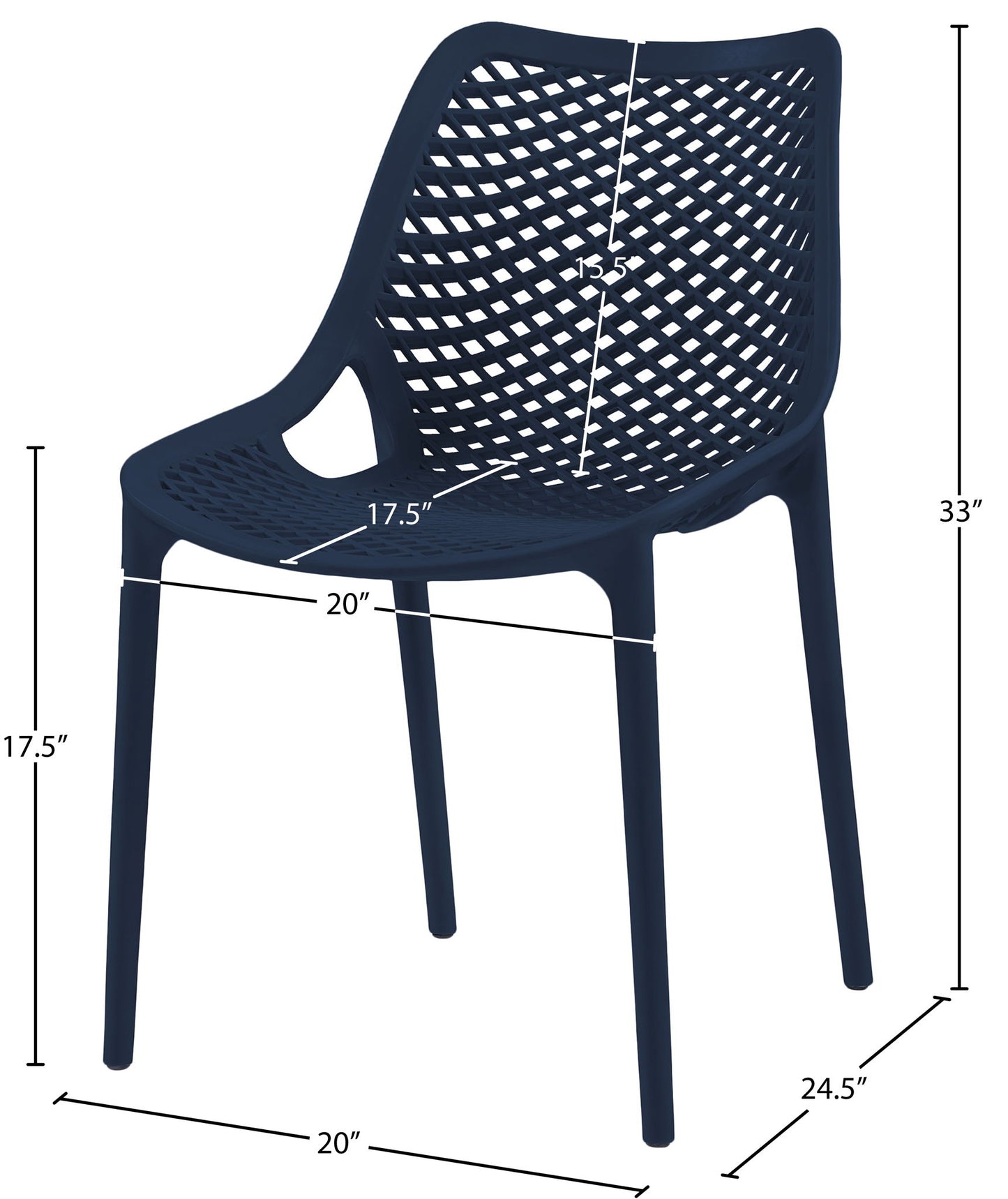 Mykonos - Outdoor Patio Dining Chair (Set of 2)