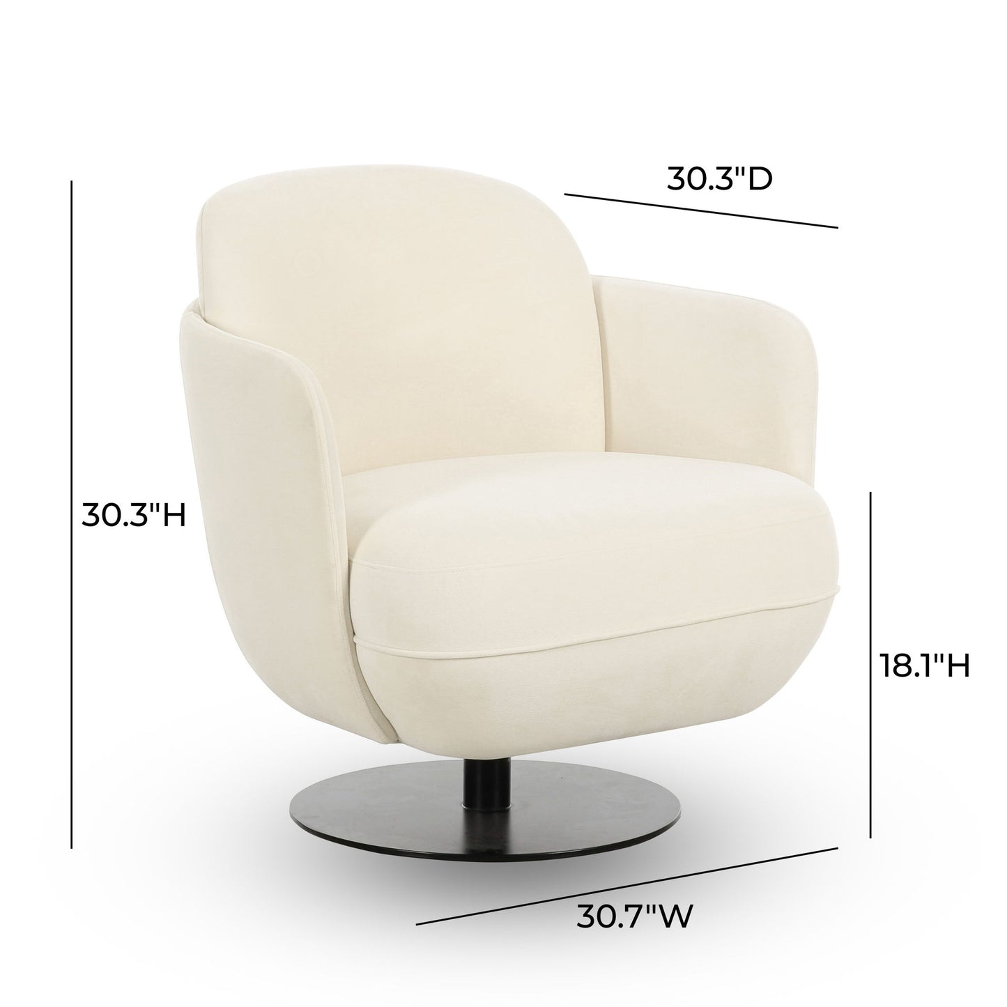 Solange - Swivel Chair