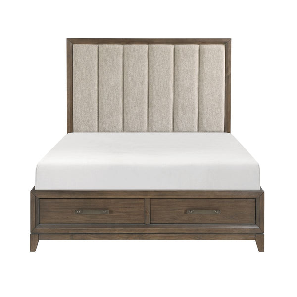 Cambridge California King Platform Bed with Footboard Storage