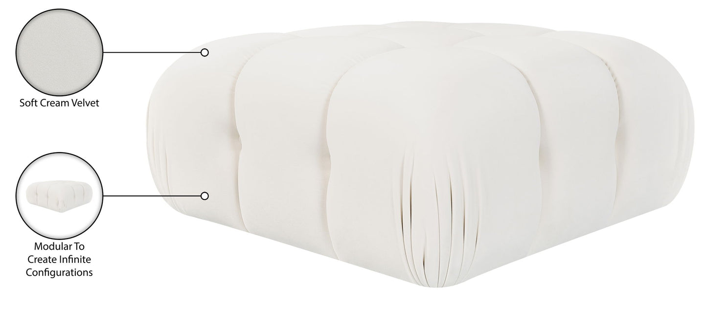 Orin - Velvet Performance Fabric Upholstered Modular Ottoman