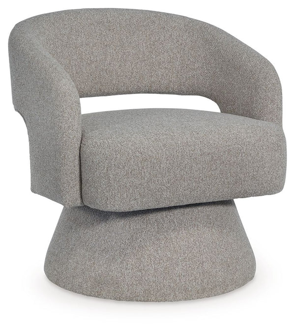 Nashkins - Swivel Accent Chair - Pebble