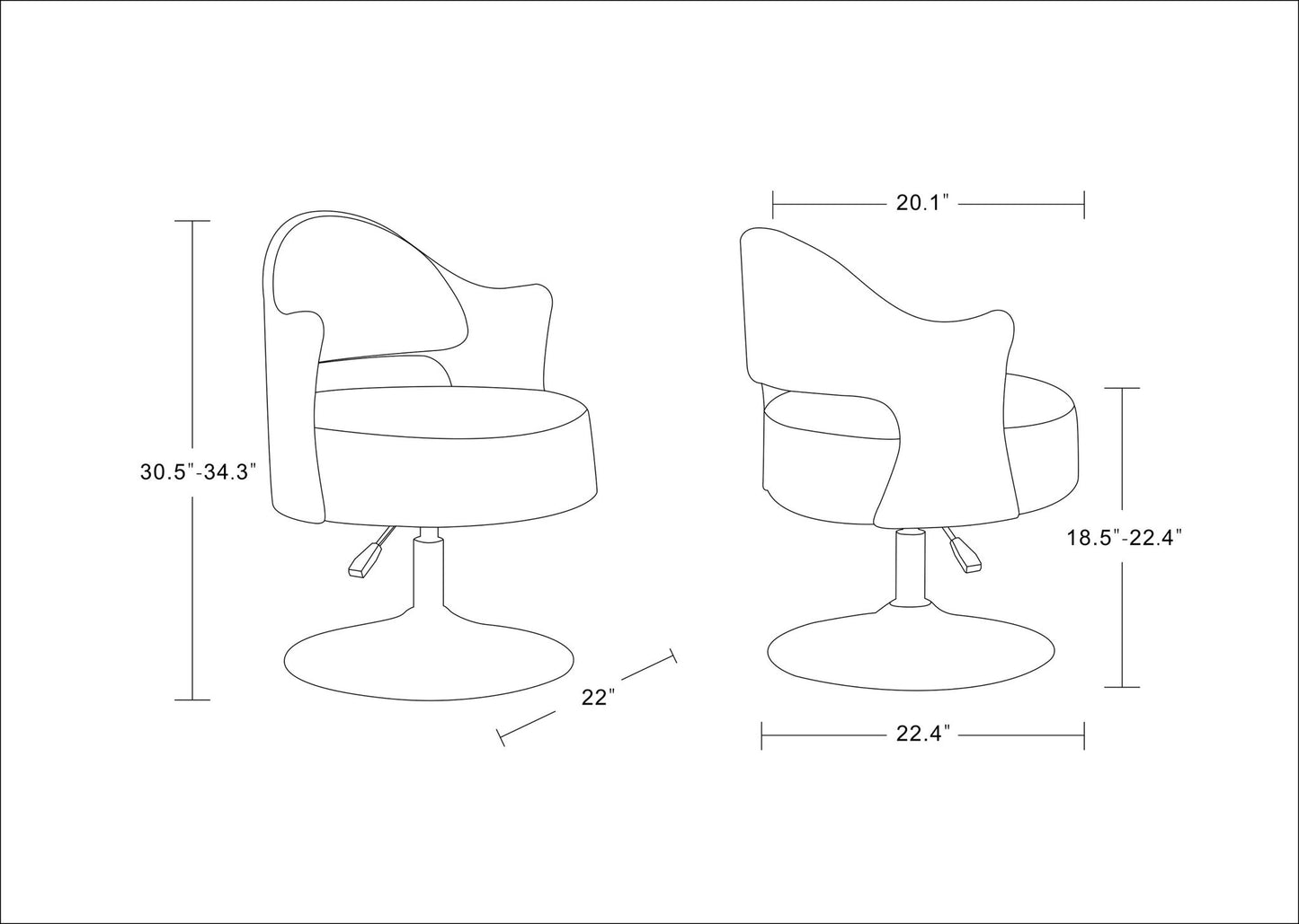 Manhattan Bopper - Swivel Lounge Chair