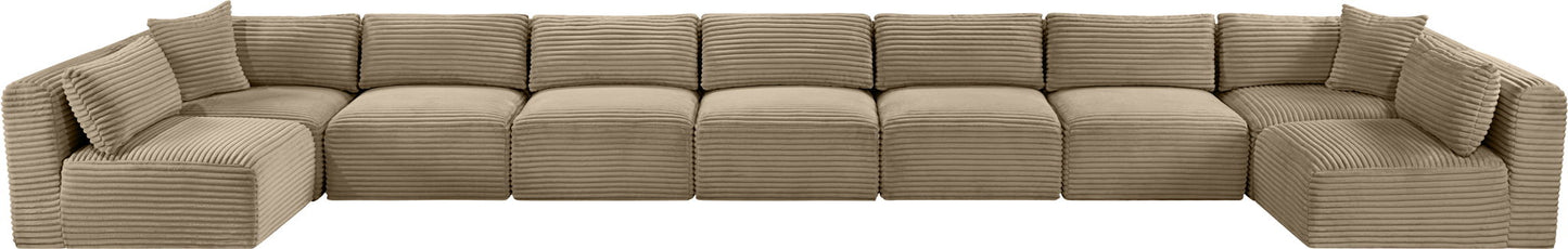 Shaggy - Fabric 9 Piece Modular Sectional