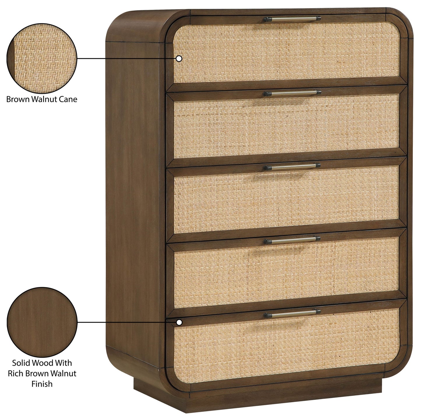 Windsor - Solid Wood Chest - Brown