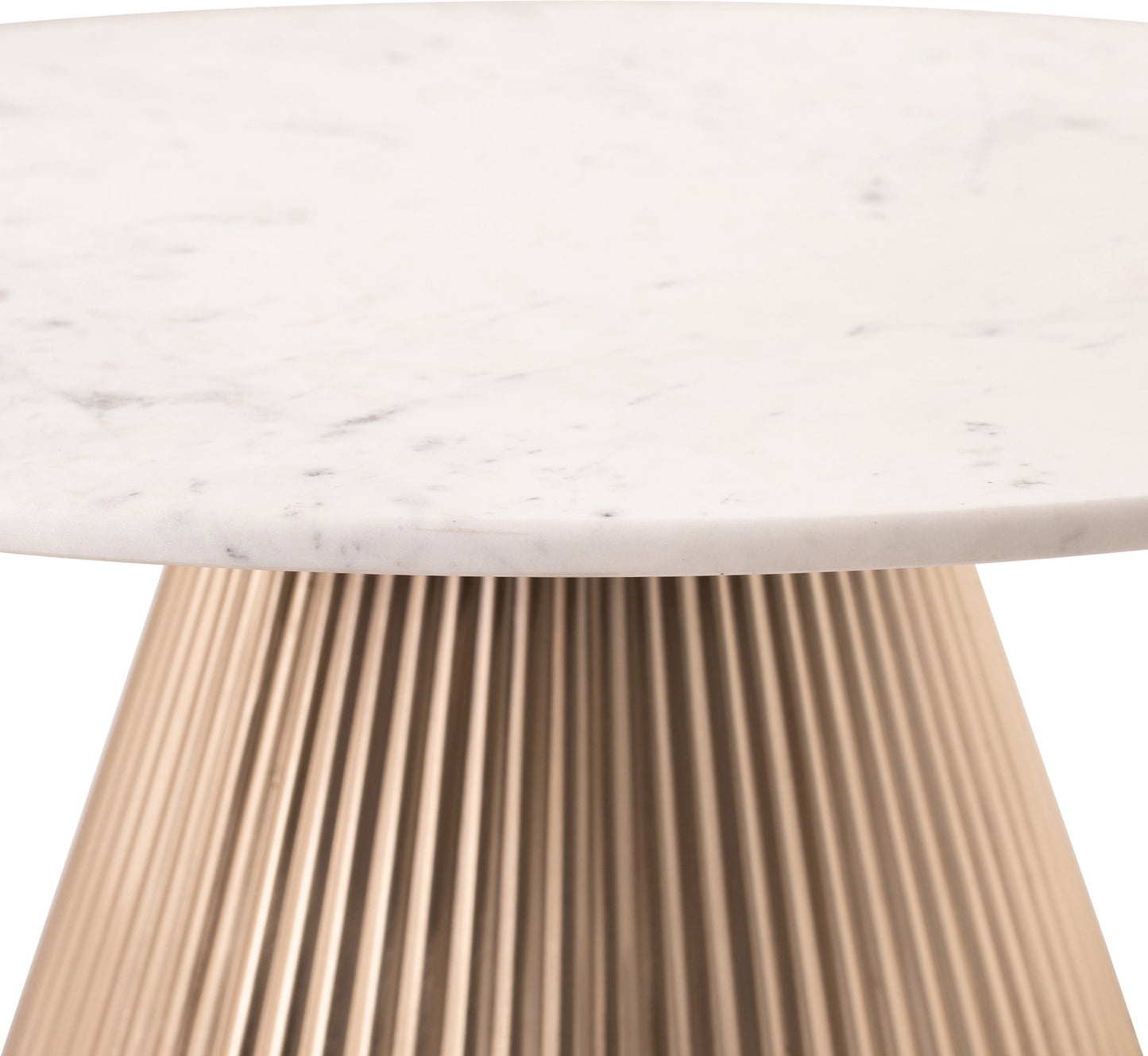 Cindra - Genuine Marble Top And Iron Base Table