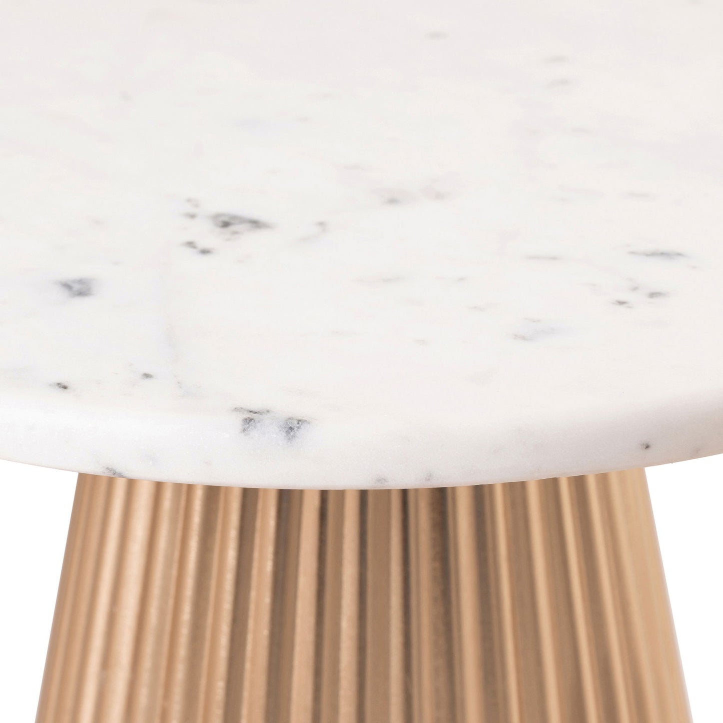 Cindra - Genuine Marble Top And Iron Base Table