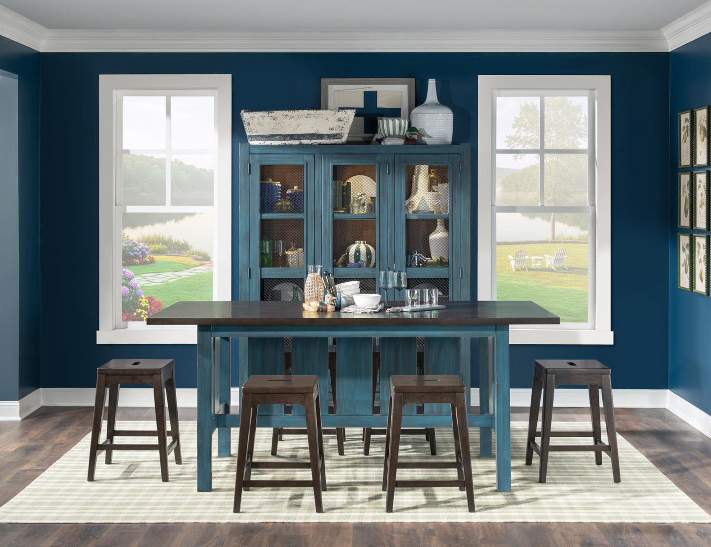 Lake House - Counter Height Backless Stool (Set of 2)