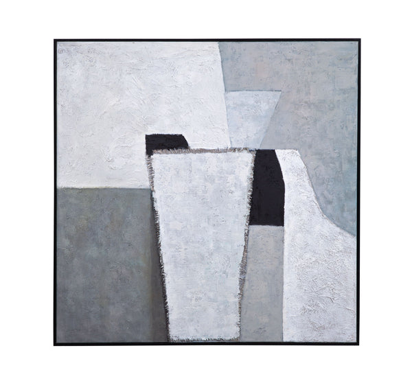 Landen Canvas Art - Gray