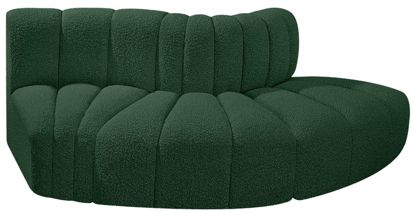 Arc - Boucle Fabric 3 Piece Modular Sofa