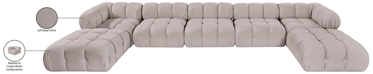 Orin - 7 Piece Modular Sectional (3 Modular Chairs, 2 Corner Chairs & 2 Ottomans)