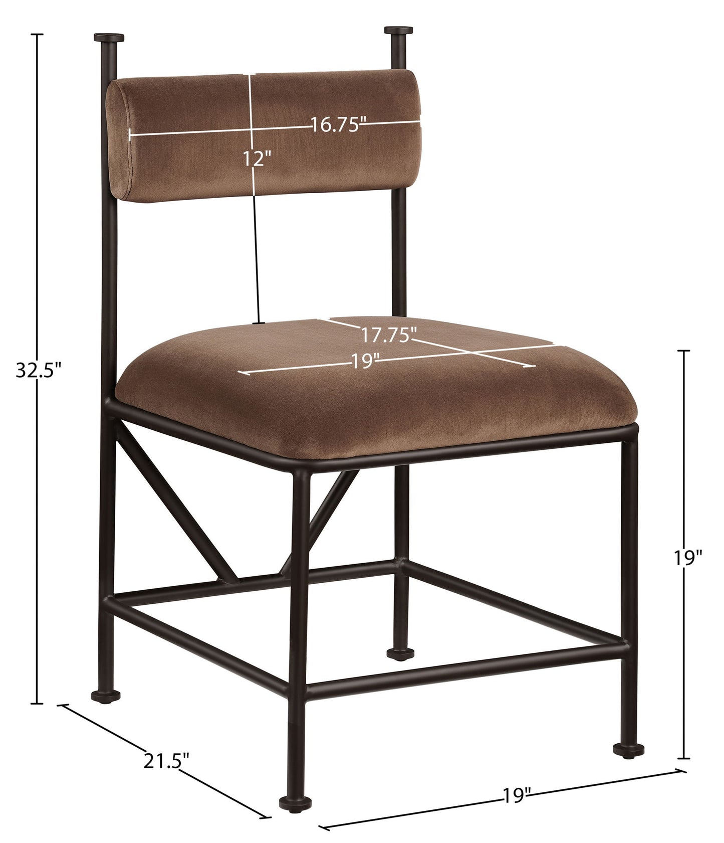 Monarch - Velvet Dining Chair (Set of 2)