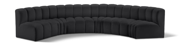 Arc - Faux Leather 6 Piece U-Shaped Modular Sofa