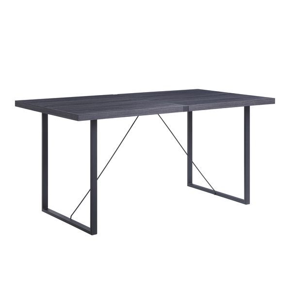 Nakula - Dining Table - Gray Oak & Black