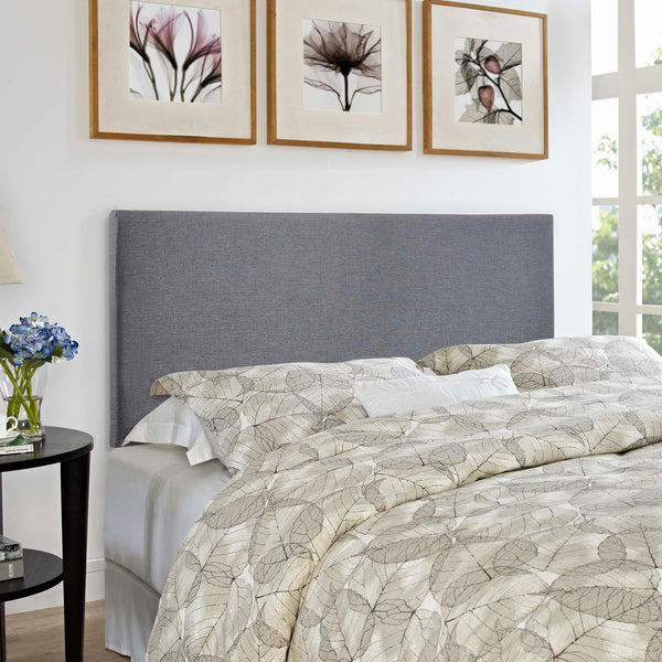 Region Upholstered Headboard - Queen, Smoke