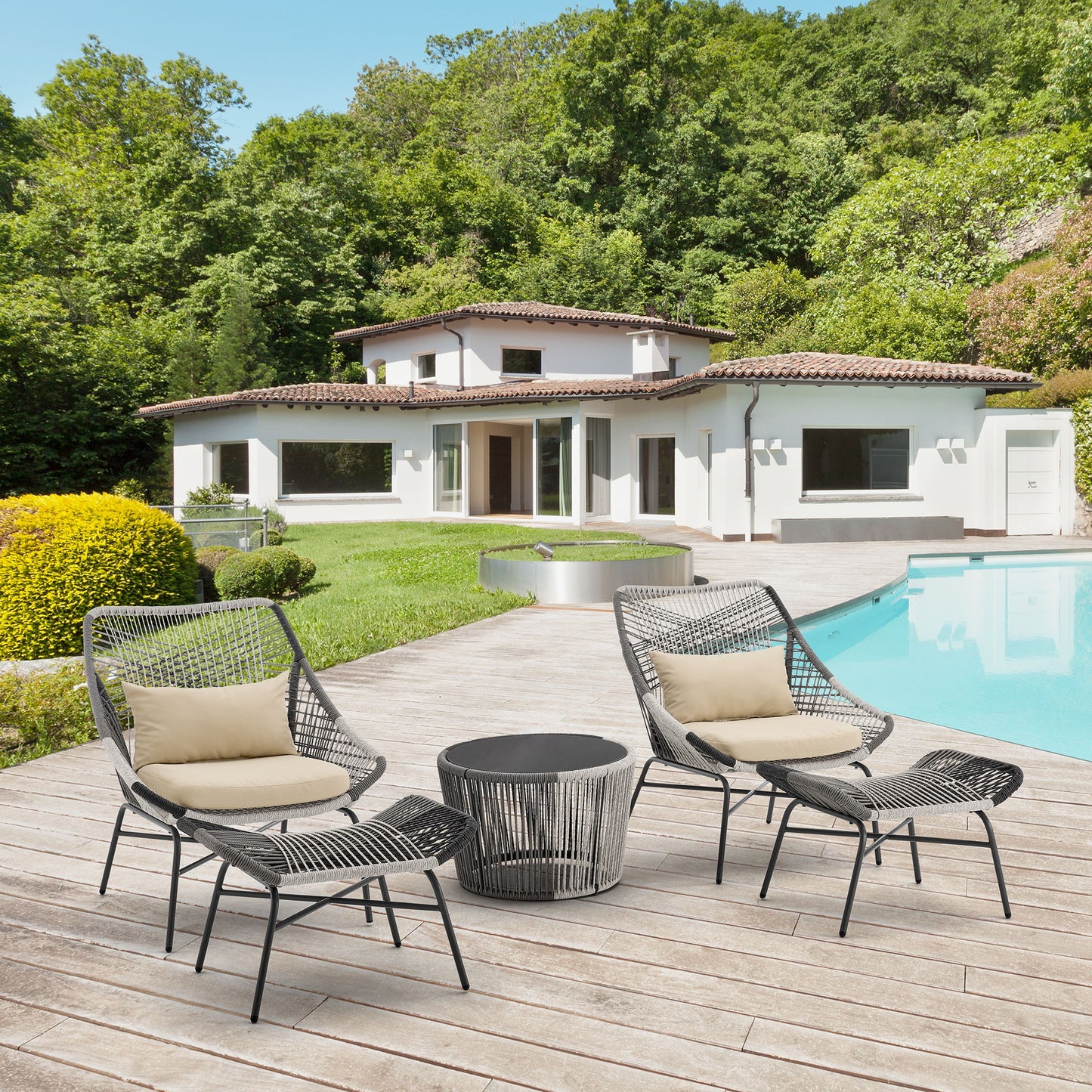 Manhattan Ashland - 5-Piece Conversation Set