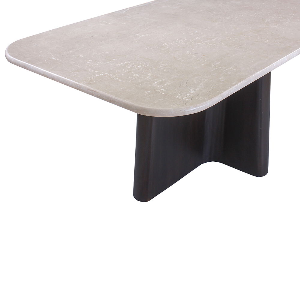 Jacory - Dining Table With Bottocino Marble Top - Espresso