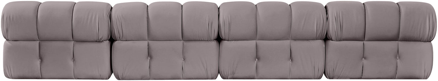 Orin - Velvet 4 Piece Modular Sofa