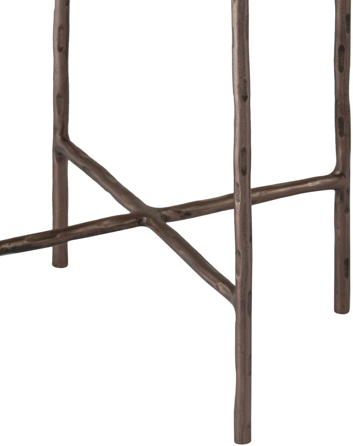 Vetra - Iron Base Bunching End Table - Bronze