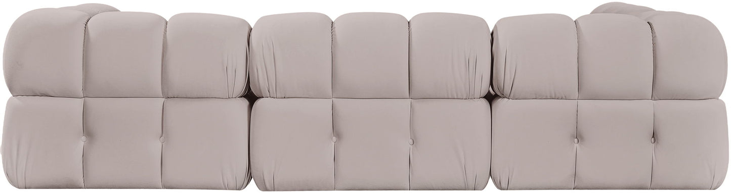 Orin - Fabric Velvet 4 Piece Modular Sectional