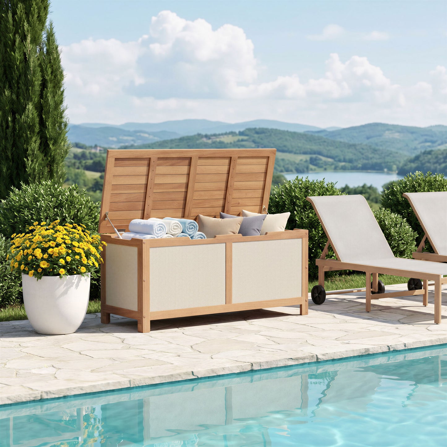 Valtan - Storage Chest - Natural / Beige