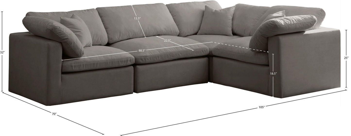 Plush - 4 Piece Modular Sectional
