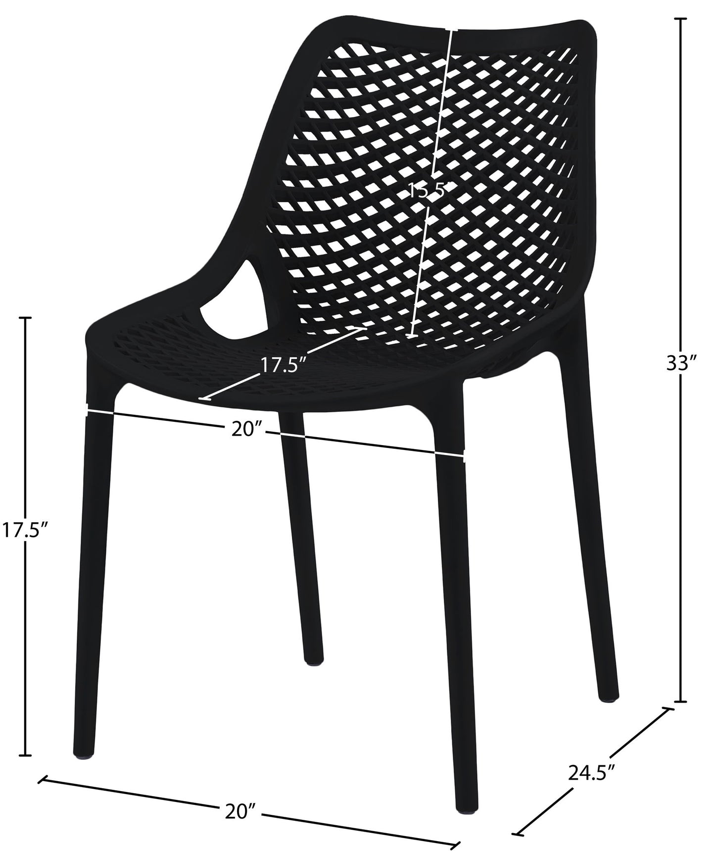 Mykonos - Outdoor Patio Dining Chair (Set of 2)