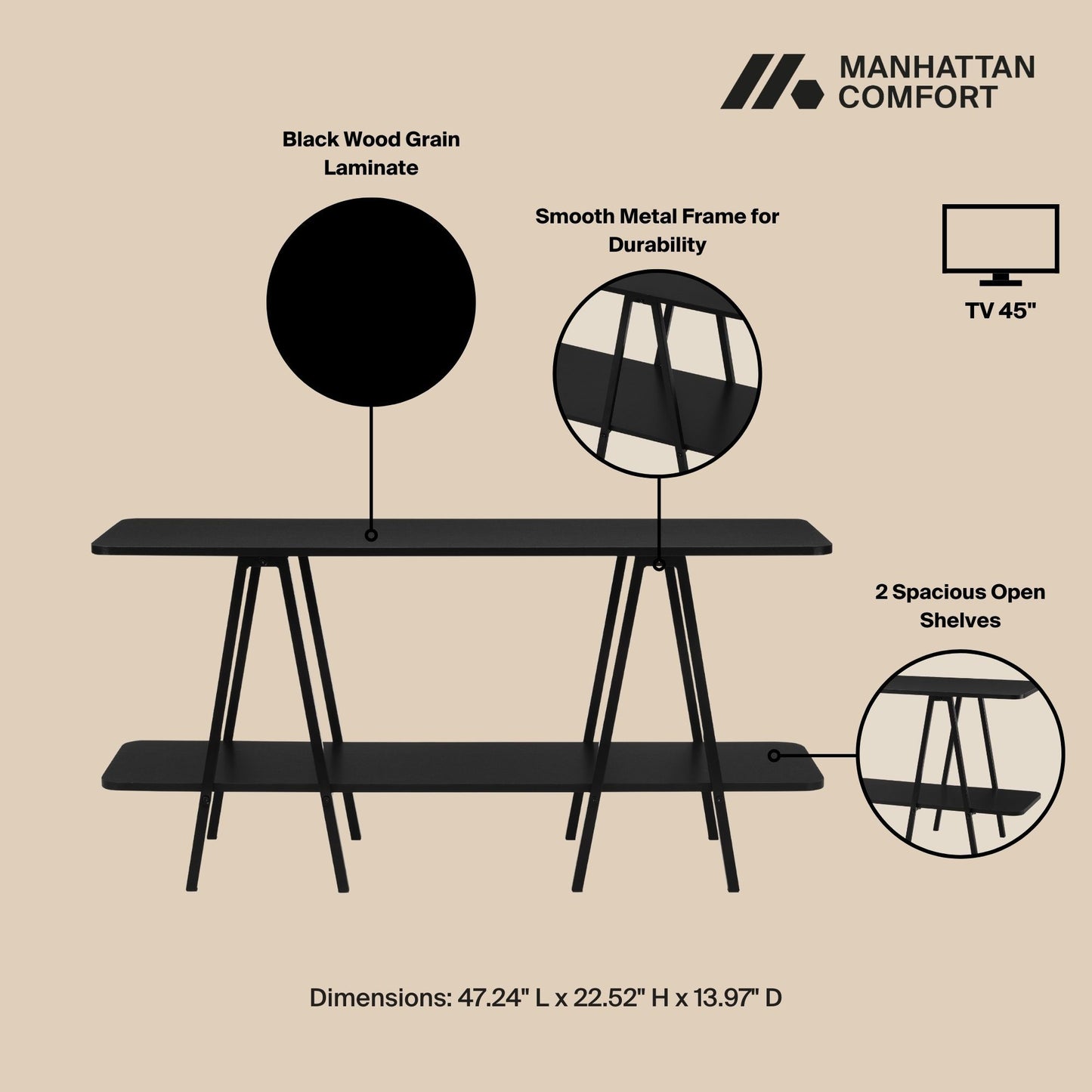 Manhattan Celine - Living Room Console Table
