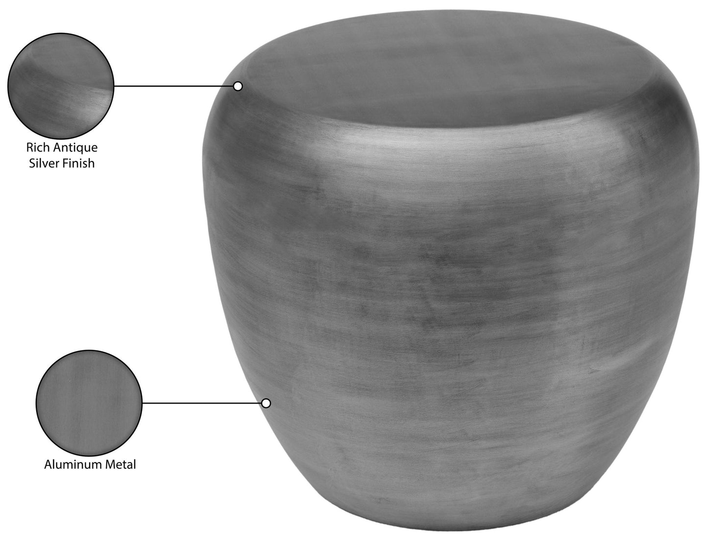 Capsule - Aluminum End Table