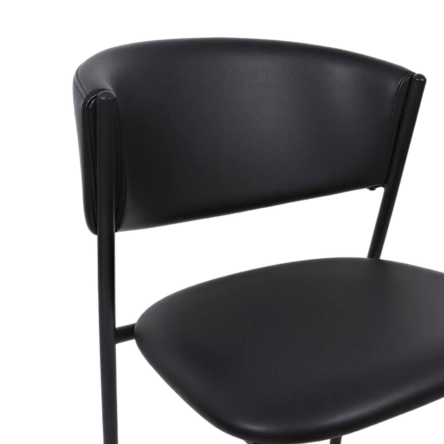 Manhattan Drift - Vegan Leather Metal Side Chair (Set of 4)
