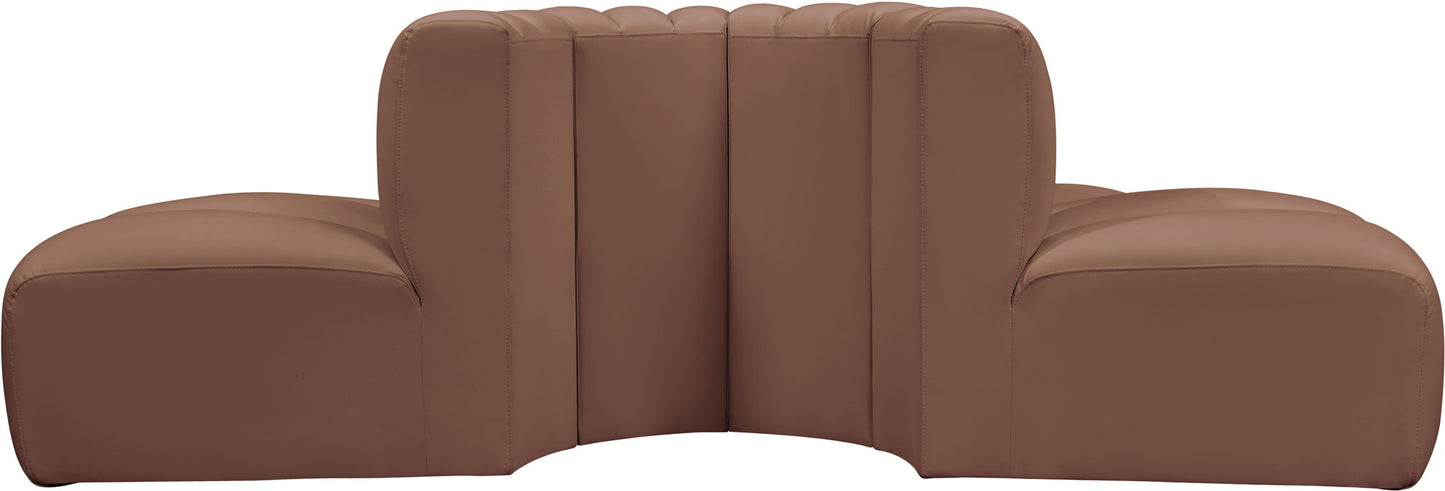 Arc - Faux Leather 4 Piece Modular Sofa