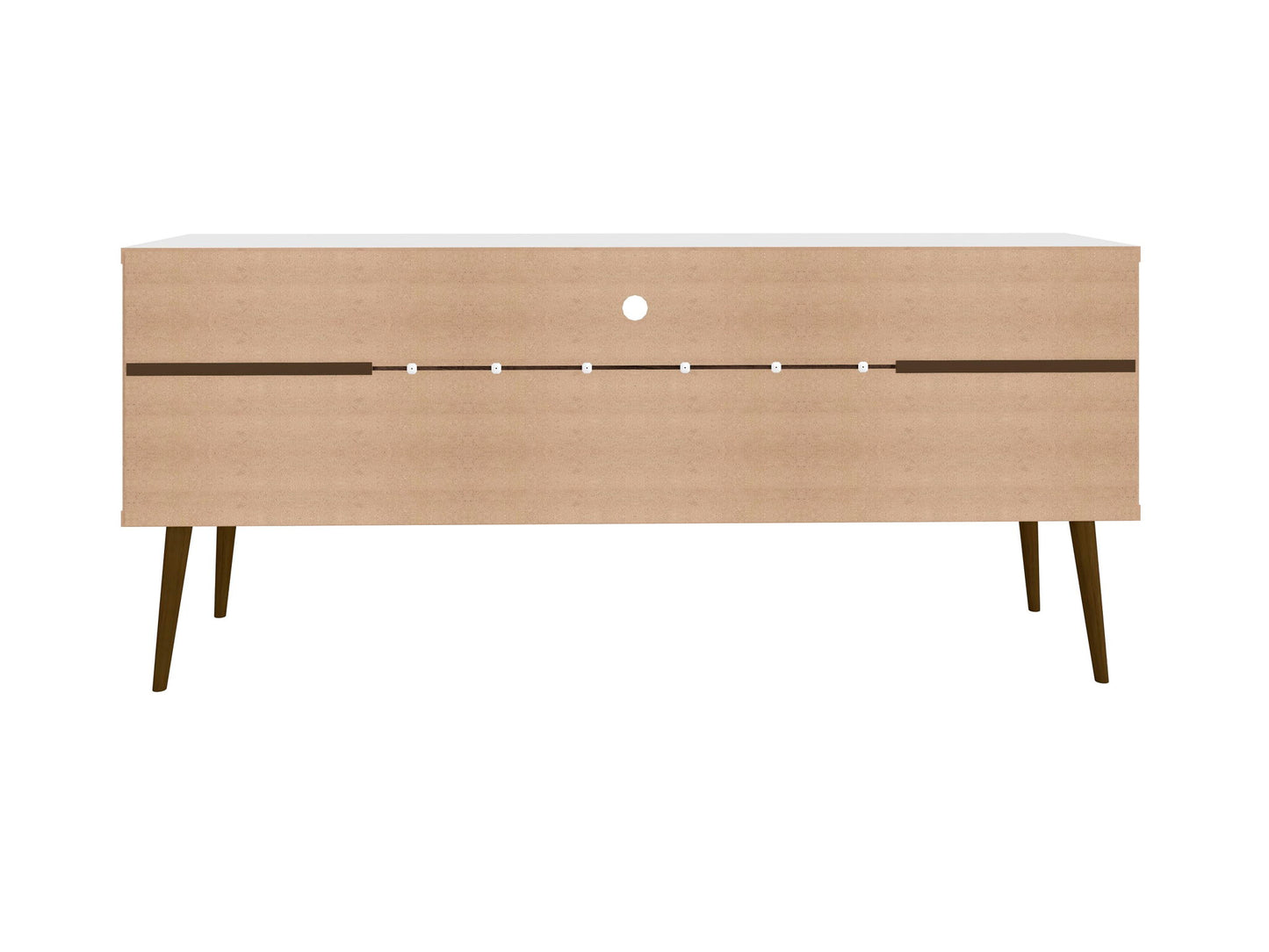 Bradley - TV Stand - Rustic Brown And White